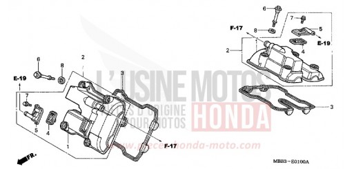 CYLINDER HEAD COVER VTR1000F2 de 2002